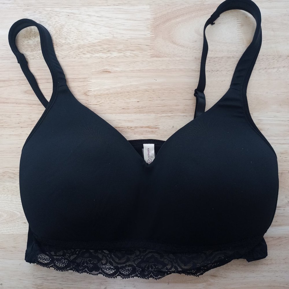Rhonda Shear Molded Cup Bra with Lace, Style 0022